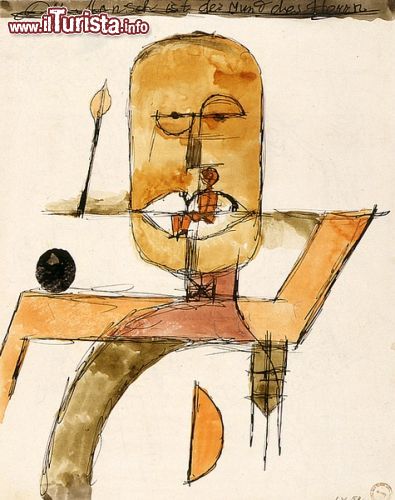 Immagine Paul Klee: la sua "Der Mensch ist der Mund des Herrn", fa parte della collezione del museo di Arte Moderna e Contemporanea di Strasburgo