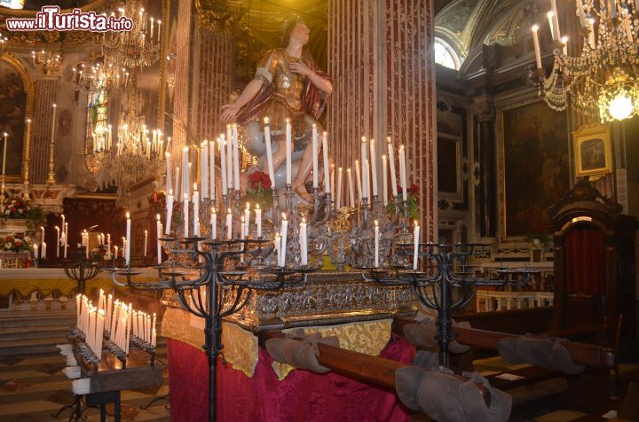 Immagine L'Arca d'Argento con statua processionale di San Fortunato, Basilica di Camogli - © Samuele Pasquino