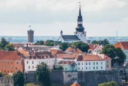 Panorama di Toompea e della Toomkirik la bianca Cattedrale luterana di Tallinn - © Andrei Bortnikau / Shutterstock.com