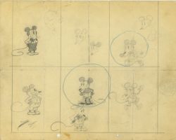 I primi disegni originali di Topolino esposti al Walt Disney Family Museum di San Francisco - © Caitlin Moneypenny-Johnston / www.waltdisney.org/