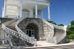 La Cameron Gallery nel parco di Caterina a Pushkin, Russia. Uno degli edifici che compongono il Carskoe Selo (Villaggio dello Zar), il complesso di residenze della famiglia imperiale russa - Irina ...