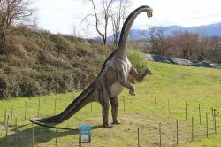 Ecco come doveva apparire l'Apatosauro, uno dei grandi erbivori del Parco dei Dinosauri di Matelica - © www.lepietredeldrago.it