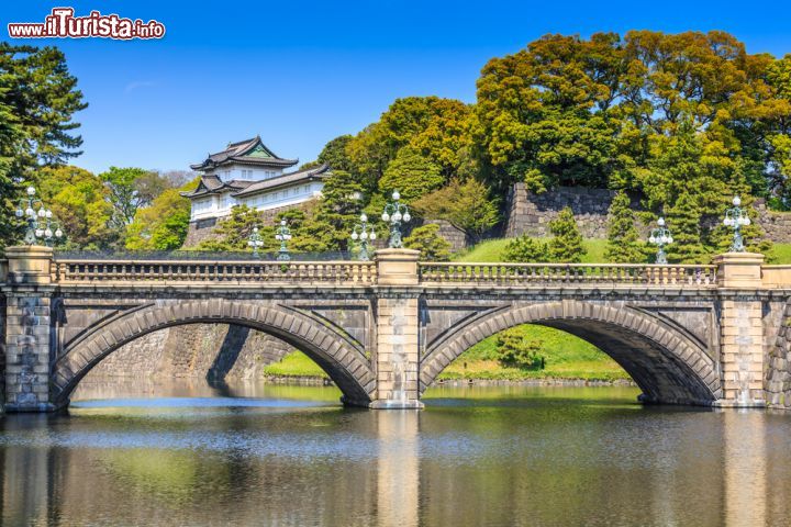 Immagine I grandi giardini che circondano il Palazzo imperiale di Tokyo, uno dei polmoni verdi della metropoli e capitale del Giappone