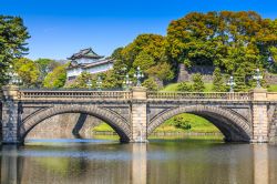 I grandi giardini che circondano il Palazzo imperiale di Tokyo, uno dei polmoni verdi della metropoli e capitale del Giappone