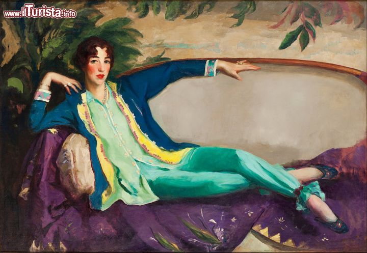Immagine Gertrude Vanderbilt, l'opera di Robert Henri  al Whitney Museum di New York City - © Google Art Project