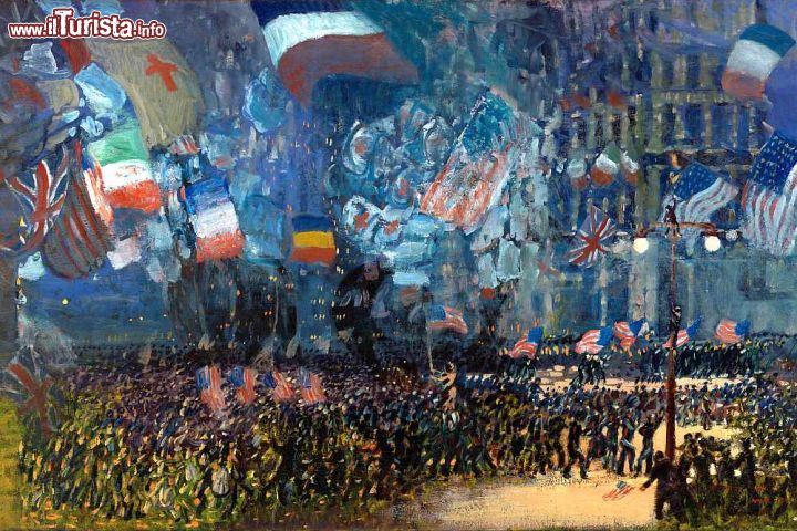 Immagine La notte dell'Armistizio, opera di George Luks, Museo Whitney a New York - © Google Art Project