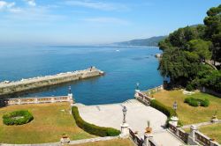 Il porticciolo di servizio al Castello di Miramare a Trieste