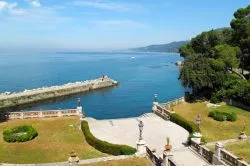 Il porticciolo di servizio al Castello di Miramare ...