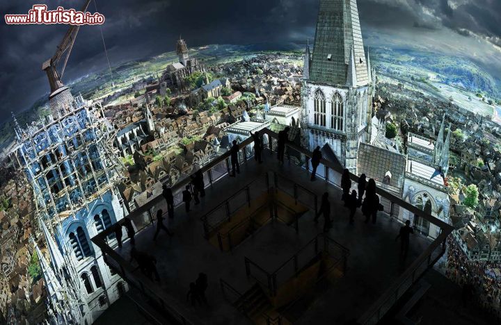 Immagine La Rouen di GIovanna d'Arco ricostruita a Panorama XXL, la propiezione multimediale ideata da Yadegar Asisi - © www.panoramaxxl.com
