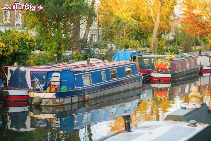 Immagine Le barche colorate di Little Venice, Londra ovest, Paddington