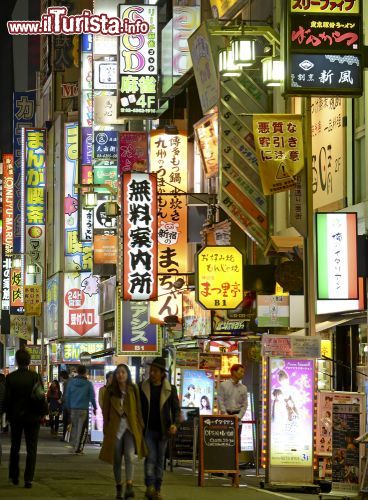 Immagine Le Insegne in una via dello shopping nel quartiere di Asakusa in centro a Tokyo - © robert cicchetti / Shutterstock.com=
