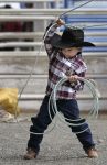 Piccolo cowboy in erba nel Wyoming. Credit: ...