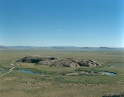 La Independence rock del Wyoming. Credit: ...