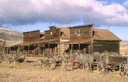 Old Trail Town a  Cody nel Wyoming la città ...
