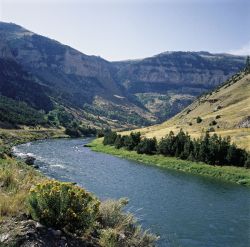 Il Wind River canyon del Wyoming. Credit: ...