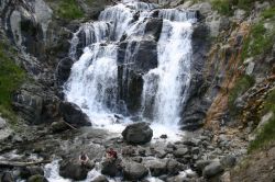 Le Mystic Falls nel Parco Nazionale di Yellowstone, ...