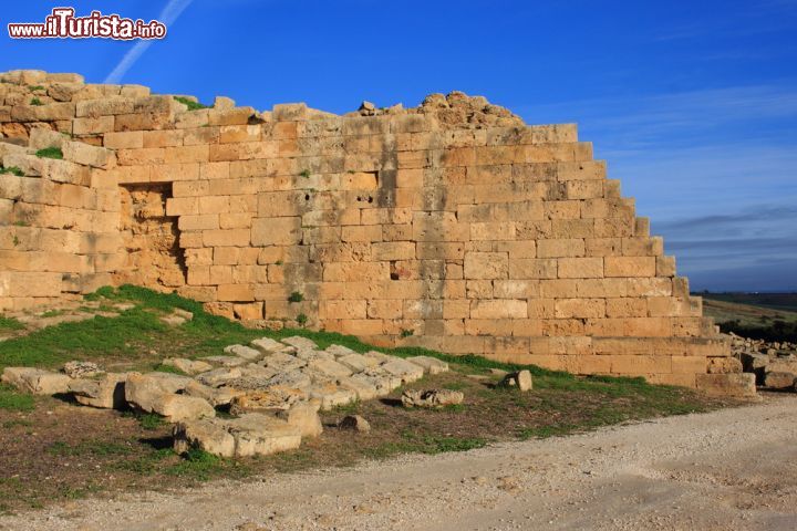 Immagine Imponenti ed antiche mura nel Parco Archeologico di Selinunte, Sicilia