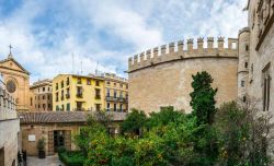 La coorte interna IL Patio de los naranjos del Mercato della Seta di Valencia, Patrimonio UNESCO della Spagna