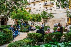 Patio de los naranjos: La visita ai giardini del mercato della seta di Valencia - © pavel dudek / Shutterstock.com 