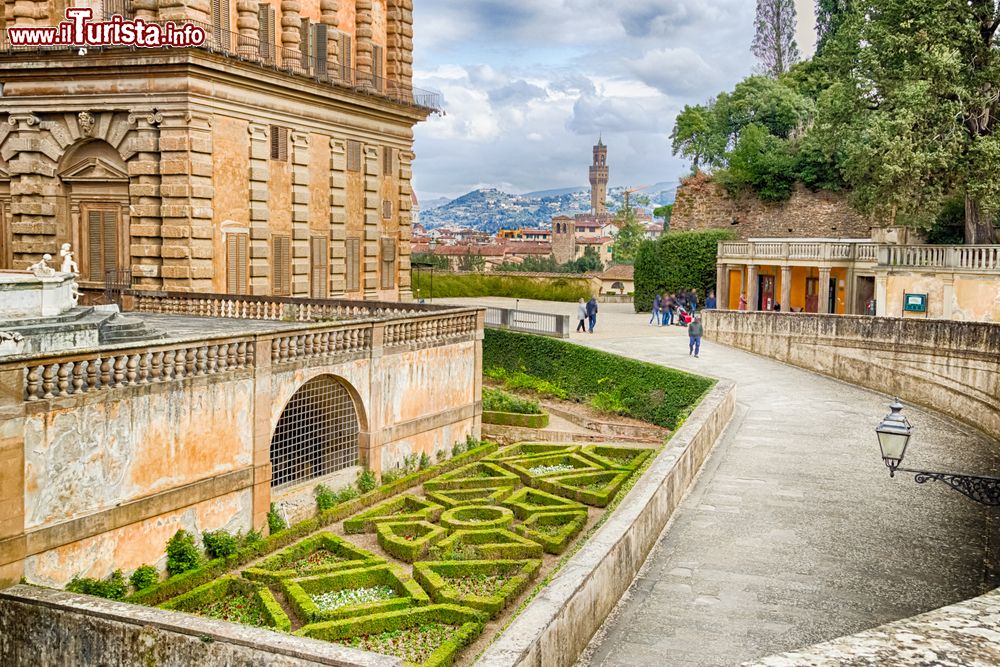 Immagine Un dettaglio dei giardini Boboli a Palazzo Pitti, Firenze, Italia.