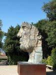 Una statua all'interno del giardino Boboli a Firenze, Italia. In questa immagine uno dei busti esposti nell'ampio museo all'aperto.
