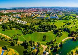 Panorama dalla Olympiaturm di monaco di Baviera