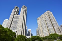 Il Metropolitan Government Office Building di Tokyo nel quartiere di Shinjuku a fianco del central park - © Imagepocket / Shutterstock.com 