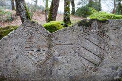 Lo stemma degli Orsini all'interno del Parco dei Mostri di Bomarzo - © eZeePics / Shutterstock.com 