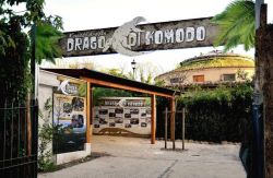 Ingresso area tematica Draghi di Komodo l'esclusiva zona del Bioparco di Roma 