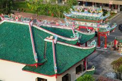Vista aerea del tempio di Thiam Hock Keng a Singapore