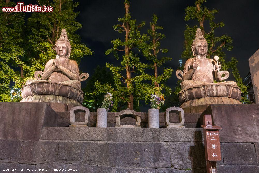 Immagine Due Buddha seduti nel complesso del tempio Senso-ji di Tokyo - © Phurinee Chinakathum / Shutterstock.com