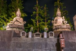 Due Buddha seduti nel complesso del tempio Senso-ji di Tokyo - © Phurinee Chinakathum / Shutterstock.com