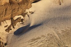 Un dettaglio del Ghiacciaio Les Diablerets come si può ammirare dal Peak Walk di Glacier 3000