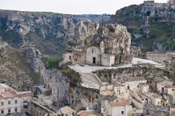 Uno scorcio del Sasso Caveoso il cuore più antico del centro di Matera in Basilicata