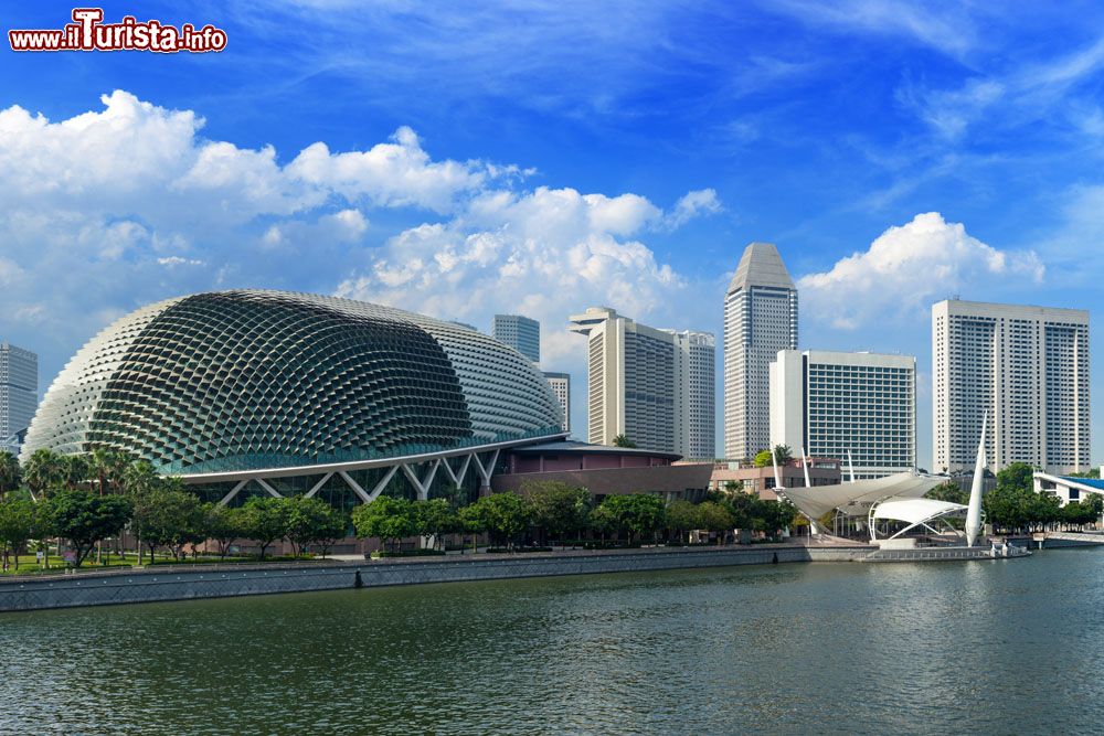 Immagine Gli edifici dell'Esplanade Theatres on the Bay e il complesso del Marina in centro a Singapore