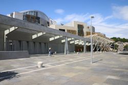 L'architettura modernista del Parlamento della Scozia a Edimburgo