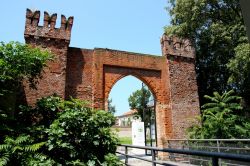 L'entrata del Castello Visconteo Sforzesco di Vigevano