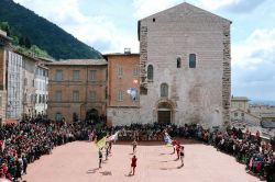 Piazza della Signoria o piazza Grande in centro a Gubbio  - © Claudio Stocco / Shutterstock.com