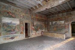Interni del Castello di Malpaga a Cavernago, la dimora di Bartolomeo Colleoni in Provincia di Bergamo