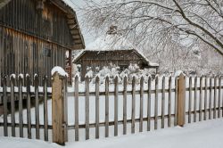 Inverno al Museo Etnografico Lettone di Riga