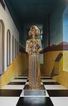 Ritratto di Sofia Loren  di Francesco Vezzoli, vista come Musa dell'antichità, con chiaro riferimentp a Giorgio De Chirico. Siamo al Museion di Bolzano - © Sebastiano Pellion ...