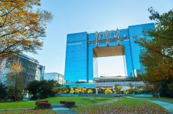 Telecom Center a Tokyo il grande palazzo isola artificiale di Odaiba, Giappoone  - © cowardlion / Shutterstock.com