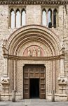 Portale delle Arti, l'ingresso al  Palazzo dei Priori a Perugia, in Umbria