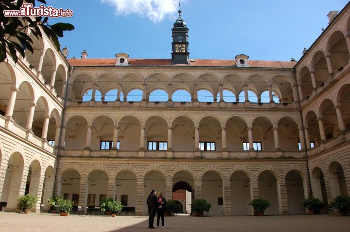 La corte interna del castello di Litomyl 