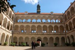 La corte interna del castello di Litomyl 