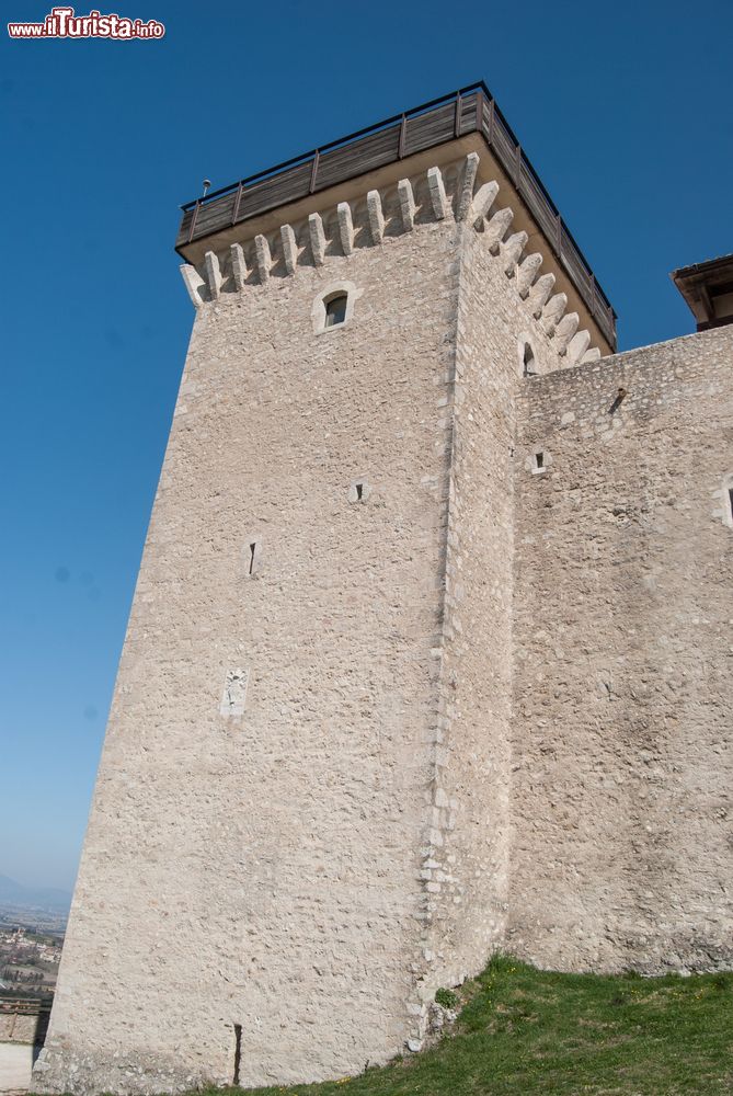 Immagine Un torrione della Rocca Albornoziana di Spoleto in Umbria