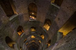 Le rampe e le finestre del Pozzo di San Patrizio citta di Orvieto