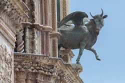 Un dettaglio esterno del Duomo di Orvieto, Cattedrale dell'Assunta, Umbria