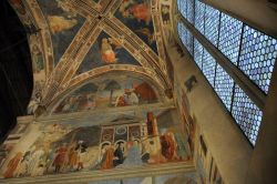 La Cappella Bacci dentro la chiesa di San Francesco in Arezzo