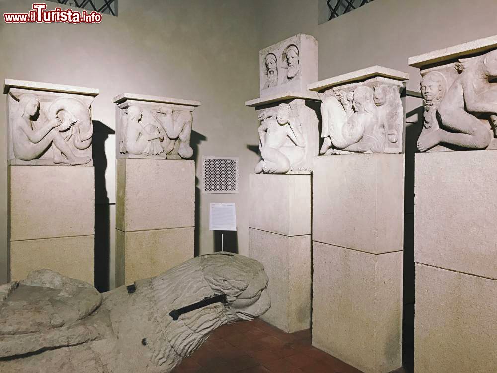 Immagine Il museo Lapidario di Modena, alcune Metope e un Leone